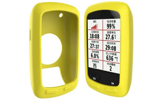 Garmin Edge 800 810 Cover I Silikone - Gul