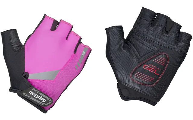 Progel Hi-vis Polstret Kortfingret Handsker - Hi-vis Pink