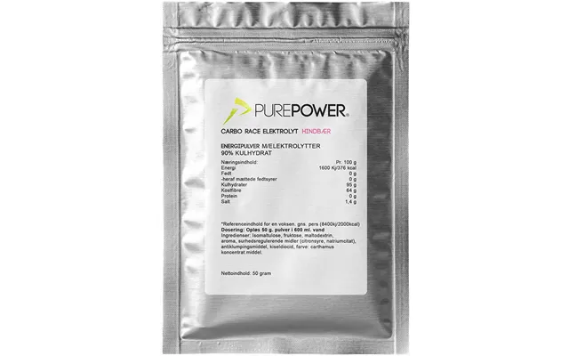 Purepower Energy Drink Raspberry - 50g