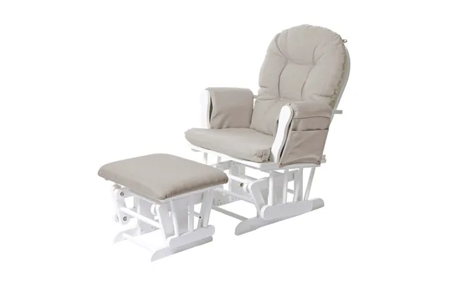 Rocking Chair With Fabric, High Back Past, The Laws Stool - Armchair product image