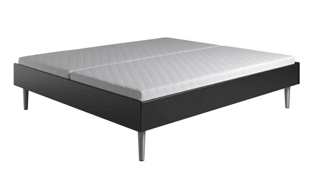 Krone Dobbeltseng - Sort Lakkeret Mdf product image