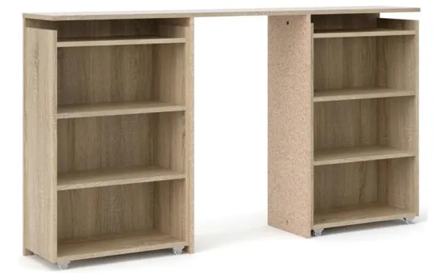 Nibe 140 Cm Hovedgavl I Egelook Med 2 Skabe Til Opbevaring.