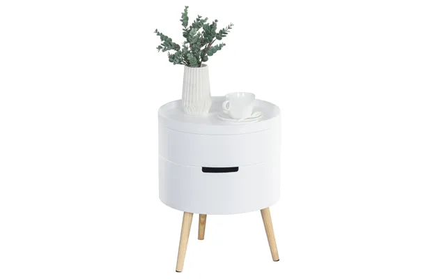 Sängbord - Sidobord Round Roterande Custody Ø38 X 48,3 Cm Vit product image
