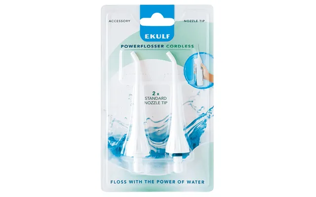 Ekulf Powerflosser Cordless - Ekstra Dyser 2-pak