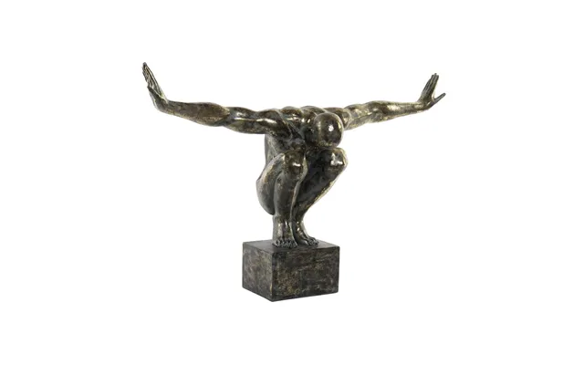 Dekorativ Figur Harpiks Ældet Overflade 99 X 29 X 61 Cm