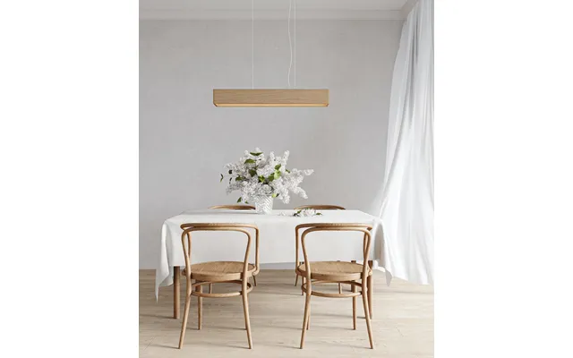 Loftslampe I Egetræ 80 Cm