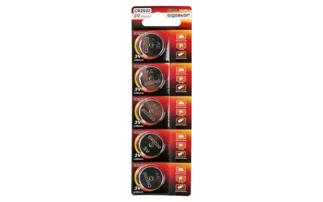 Aigostar Cr2032 Lithium Knapcelle Batteri 3v - 5-pak