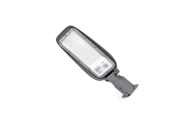 Dob Slim Led Gadelampe På 50w I 6500k, Ip65 - Alu Grå