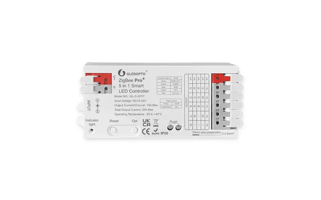Gledopto Pro 5-i-1 Zigbee Led Controller 12v-24v Hue Kompatibel