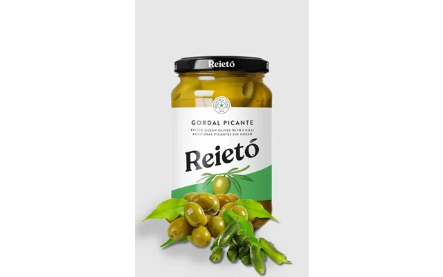 Reietó Gordal Med Chilli 350g På Glas 150g Nettovægt