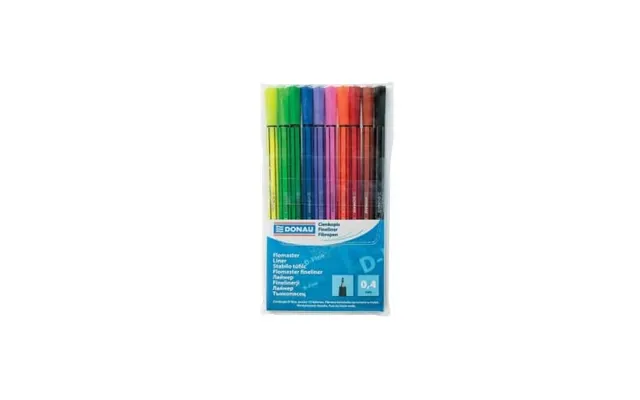 Fineliner 0,4 Mm D-fine - Sæt Med 10 Farver
