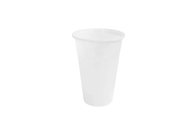 Plastik Kopper Genanvendelige 200 Ml Hvid 100 Stk