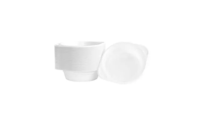 Suppetallerken Genanvendelig Plastik 16 Cm 500 Ml - Pakke Med 100 Stk