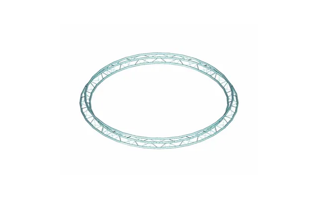 Alutruss 6082 Trekant Truss Cirkel. Spids Op Eller Ned. Indvendig Diameter 4 Meter