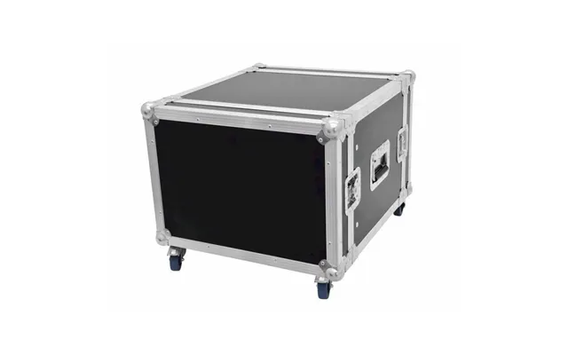 Flightcase Rack. 8 Unit. 45 Cm. Professionel Kvalitet. Med Hjul