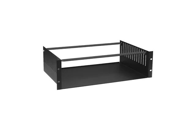 Hylde Med Bøjler For 19 Rack. 3 Unit. Dybde 30 Cm.