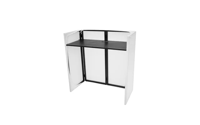 Kompakt Mobilt Dj Bord. Med Hvidt Cover