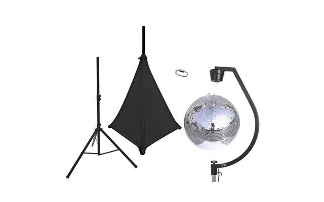 Spejlkugle Sæt. 50 Cm. Med Stativ & Sort Cover