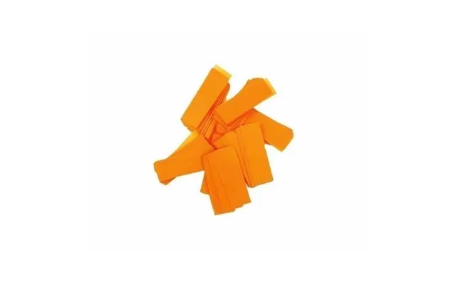 Tcm Papir Konfetti. Rektangulær. 55x18 Mm. Neon-orange. Uv Aktiv
