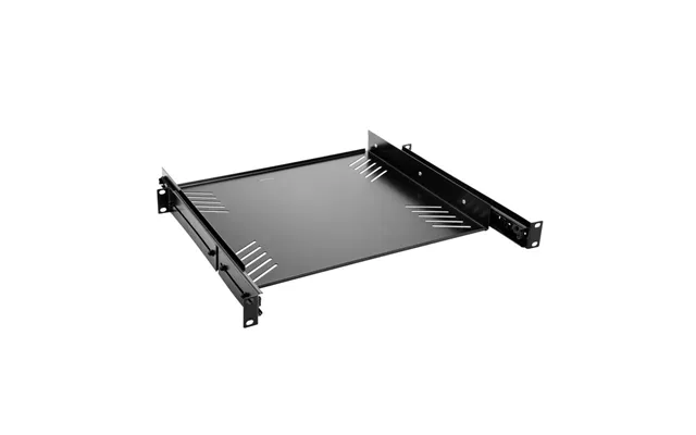 Udtrækshylde For 19 Rack. 1 Unit. Dybde 38 Cm.