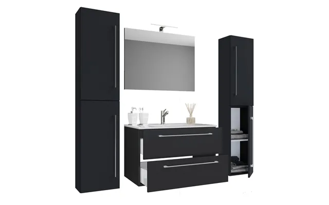 Badinos Badmiljø B 80 Cm - Spejl Sort product image