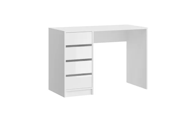 Emma Sminkebord 4 Skuffer Højglans Hvid,hvid product image