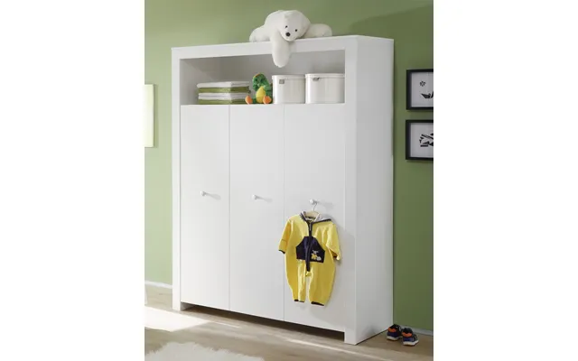 Olja Wardrobe Children With 3 Gates Past, The Laws 1 Shelf - White product image