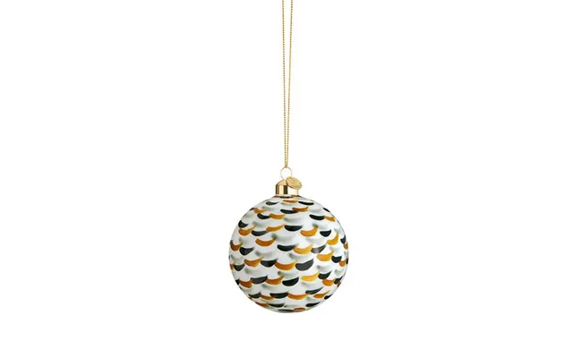 Holmegaard Souvenir Julekugle Ø8 Cm - Grønt Strøg