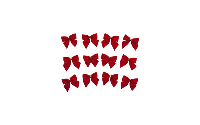 12x Rosetter Til Jul - Rød