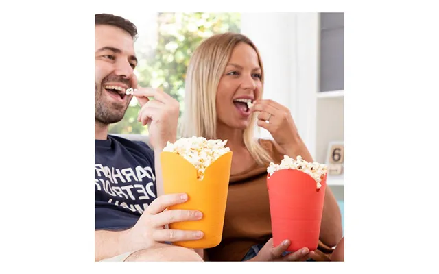 2x Foldbare Popcornskåle Til Mikrobølgeovn