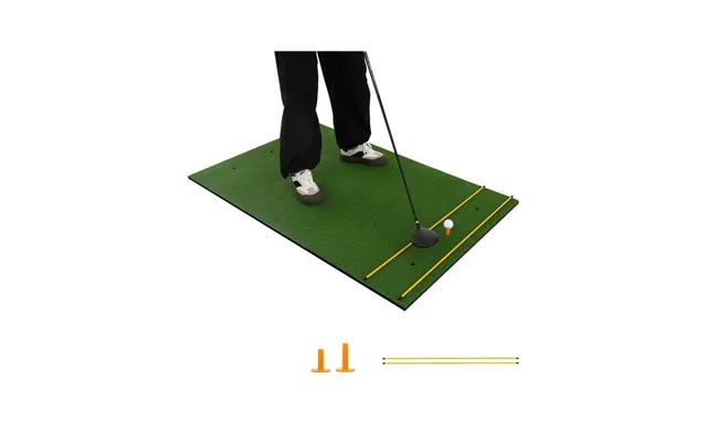 3-i-1 Golf-tee-måtte Med Kunstgræs - 2 Golf-tees