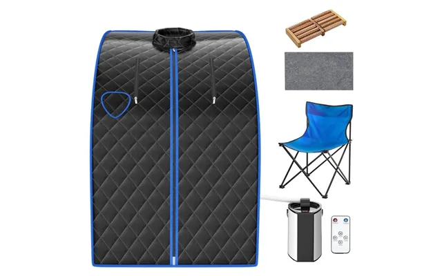 3l 1000w Mini Damp Sauna Med Mist Funktion Hjemme Sauna 78 X 87 X 101 Cm Sort