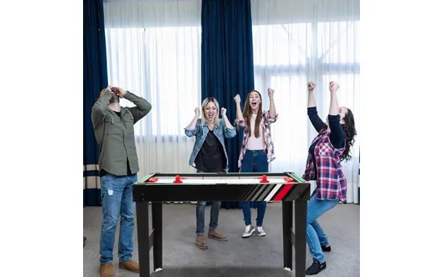 4 I 1 Multi-game Bord Med Bordfodbold & Pool Billard & Airhockey & Bordtennis Arkadespil Sæt