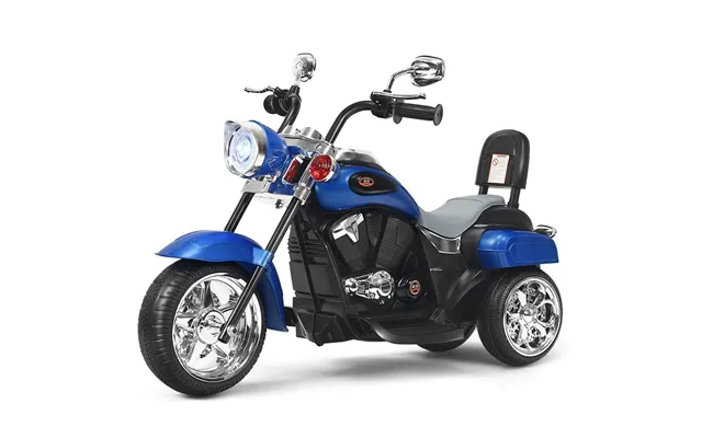 6v Elmotorcykel Med Justerbare Forlygter Motorcykel 91 X 48 X 64 Cm Blå Sort