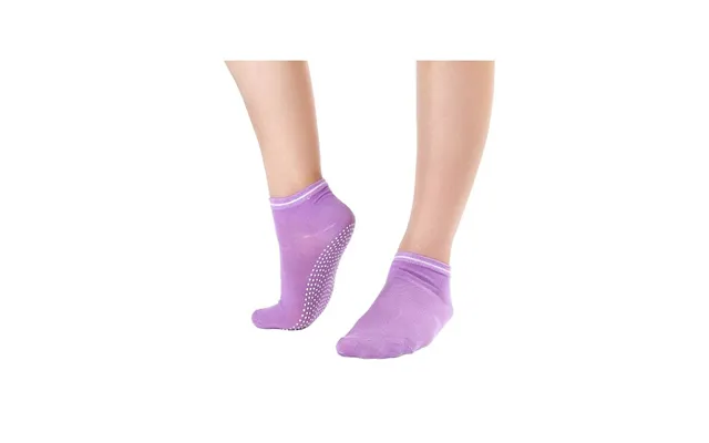 Anti-slip Yogastrømper - Lilla