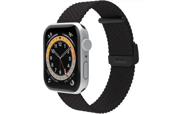 Armbånd Til Apple Watch 42 44 45mm Flettet Sort
