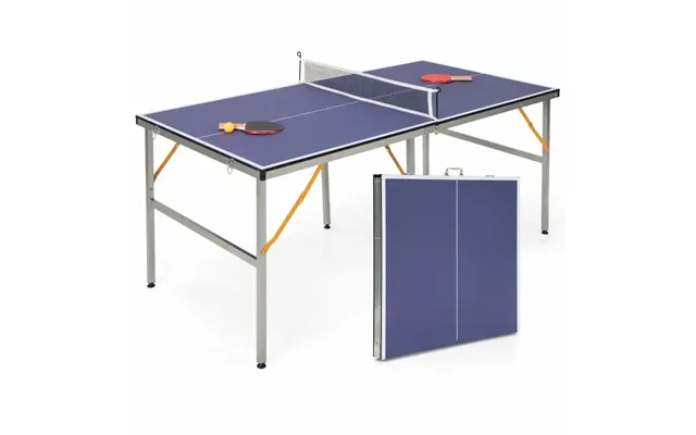 Bærbart Bordtennisbordsæt Med Net & 2 Ketchere & 3 Bolde Minibordtennisbord