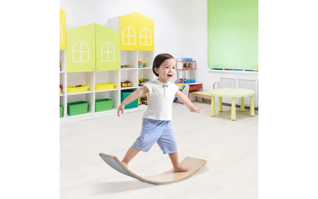 Balanceboard Curvy Board Balanceboard Lavet Af Træ 90 X 30cm