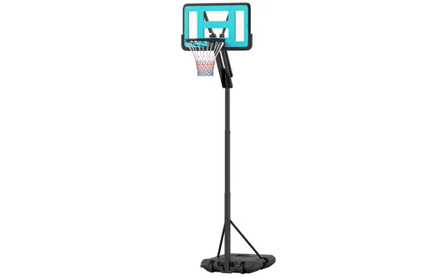 Basketball Bøjle Med Stativ Rulle 146-236 Cm Højdejusterbar Basketball Stativ Med 71x45 Cm Bagvæg Bærbart Bøjlesystem Ti