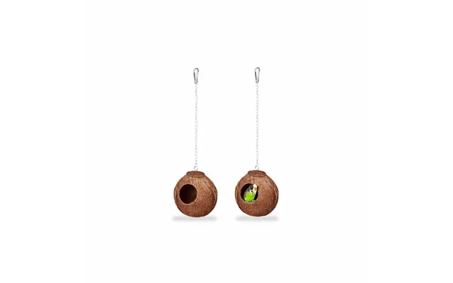 Birdhouse Kokosnøddesæt Med 2 Stk