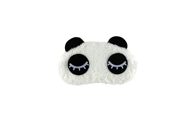 Blundende Panda - Fluffy Sovemaske Til Rejser Og Afslapning