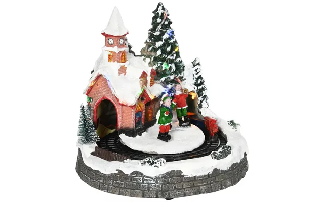 Christmas Village Juleby Med Led-belysning - 1 Kirke