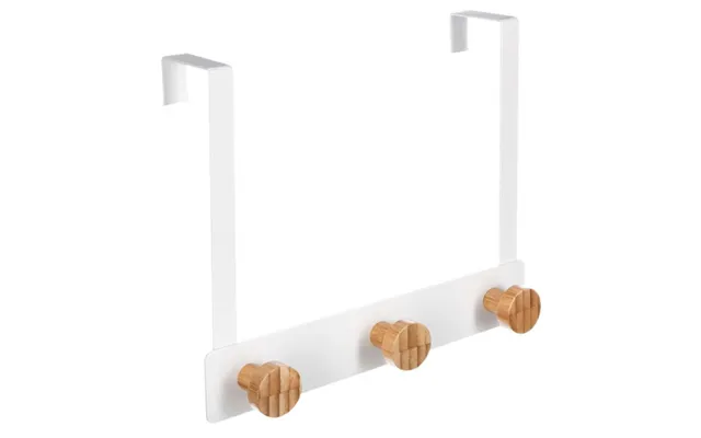 Dørbøjle, Hvid Bambus - 3 Kroge