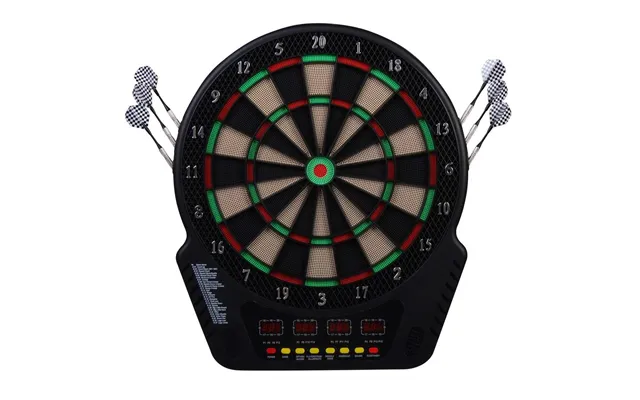 Elektronisk Dartskive Med 6 Dart Og 27 Spil