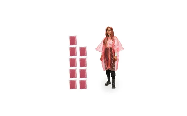 Engangs Poncho Sæt Med 10 Stk