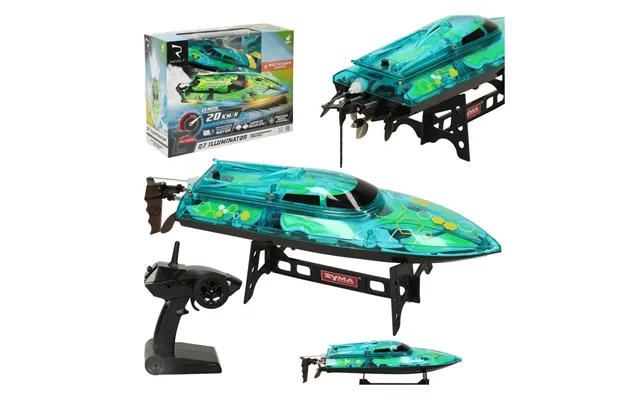 Fjernbetjeningsbåd Rc Revolt Iluminator Grøn