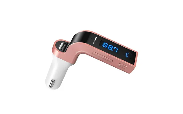 Fm-sender Med Bluetooth Forbindelse 4-i-1 - Lyserød