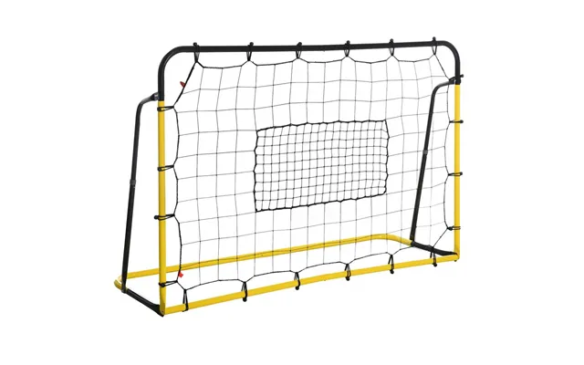 Fodbold Rebounder Målvæg Gul Sort 184x63x123 Cm