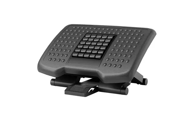 Fodstøtte Skrivebord Højdejusterbar Fodstøtte Ergonomisk Fodstøtte Skridsikker Til Hjemmekontor Sort
