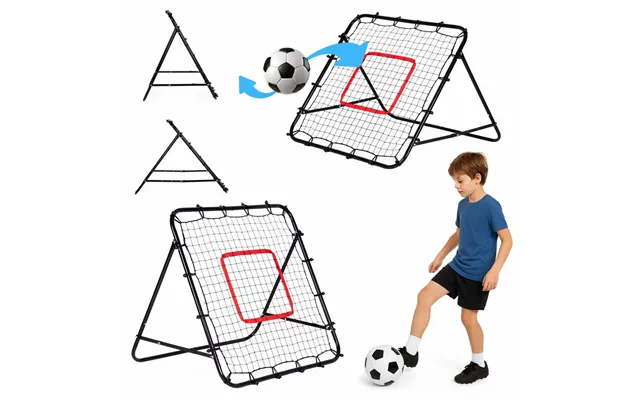Football Rebounder Trainer Ball Rebound Net 100x100 Cm Multigarden